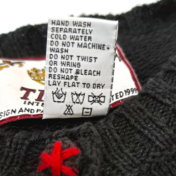 TIARA INTERNATIONAL Vintage 1999 Happy New Year 2000 Millennium Cardigan Sweater - Picture 13 of 14
